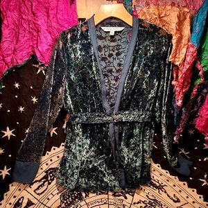 David Brooks Burn Out Semi Sheer Velvety Top